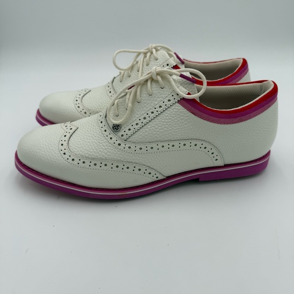 G/FORE G4 Women's Leather Limited Gallivanter Full Lace Up Golf‎ Shoes 11 NWOT - Picture 9 of 11